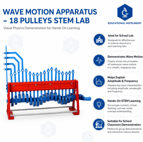 Wave Motion Apparatus (18 Pulleys) STEM Lab